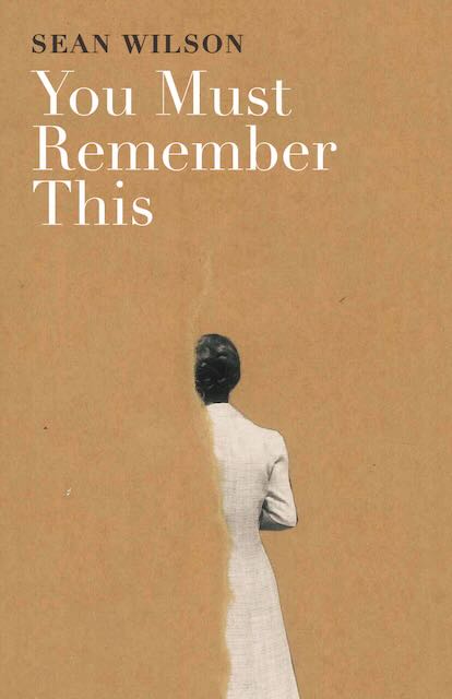 Book cover. Background: a muted gold color, with a torn photograph showing one-half of a woman. Text: You Must Remember This by Sean Wilson.